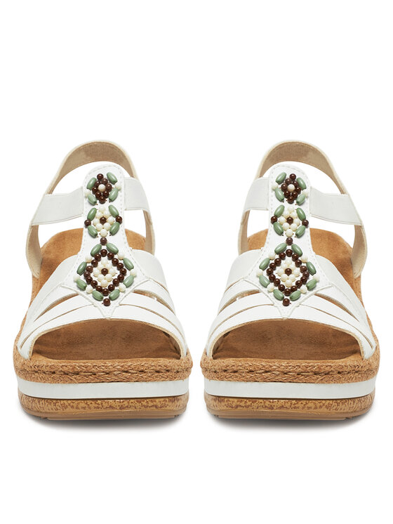 Rieker Rieker Sandalen V0920-80 Weiß