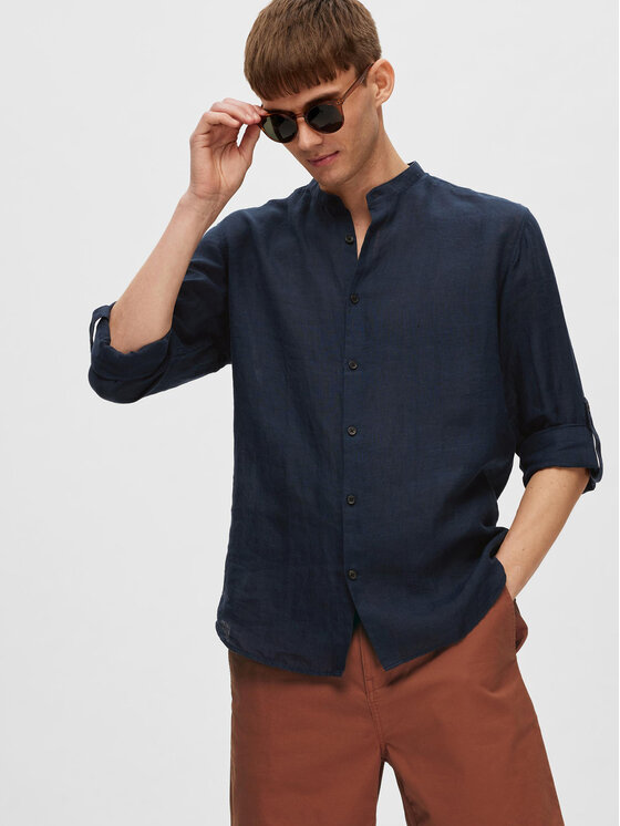 Selected Homme Selected Homme Marškiniai 16088372 Tamsiai mėlyna Regular Fit