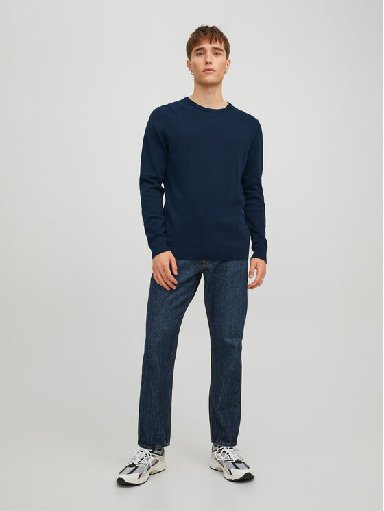 Jack&Jones Jack&Jones Džemper 12137190 Tamnoplava Regular Fit