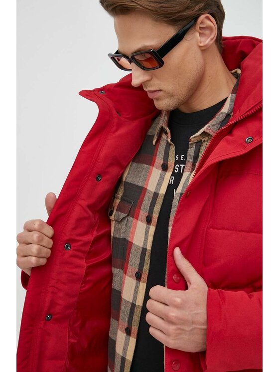 Wrangler Wrangler Kurtka zimowa THE BODYGUARD Czerwony Regular Fit