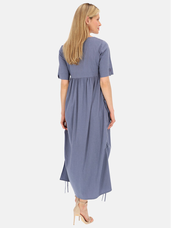 Potis & Verso Potis & Verso Sukienka letnia Moon Niebieski Relaxed Fit