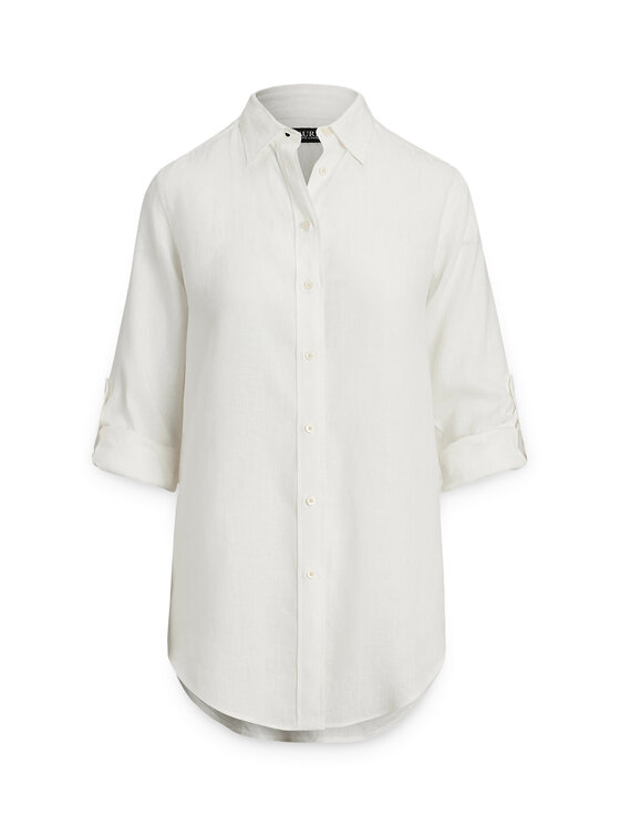 LAUREN RALPH LAUREN LAUREN RALPH LAUREN Риза 200782777001 Бял Relaxed Fit