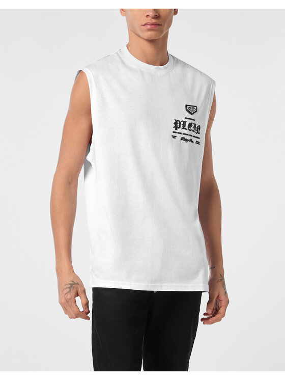 PHILIPP PLEIN PHILIPP PLEIN T-Shirt 25559 Biały Regular Fit