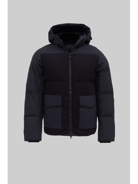 Borgio Borgio Kurtka zimowa boccioleto Granatowy Slim Fit