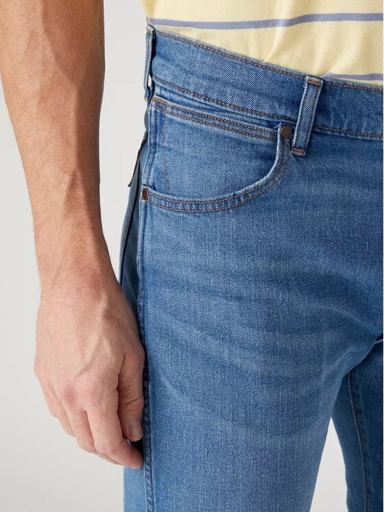 Wrangler Wrangler Jeansy LARSTON Niebieski Slim Fit
