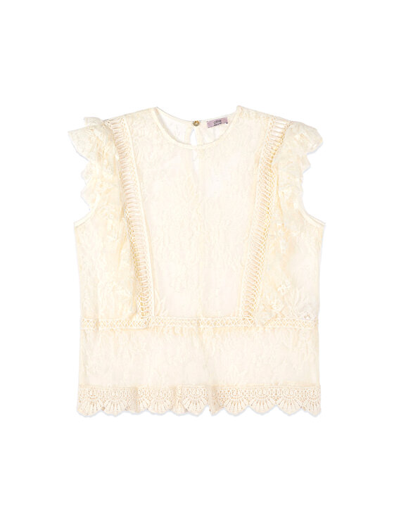 Oltre Oltre Blusa 2005J000770N021 Bianco Regular Fit