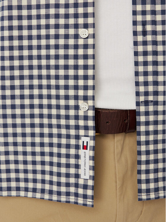 Tommy Jeans Tommy Jeans Πουκάμισο Check Oxford DM0DM23516 Μπλε Regular Fit