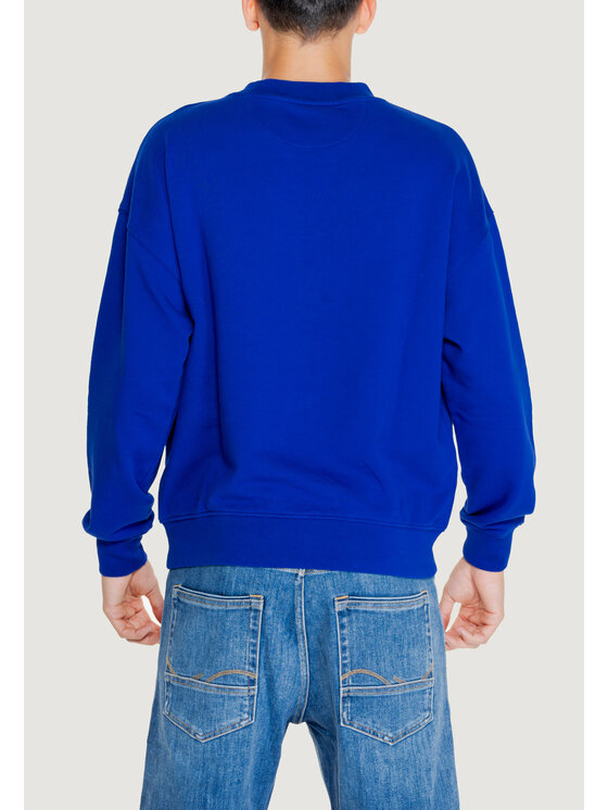 REPLAY Replay Bluza COTTON FLEECE Niebieski To Fit