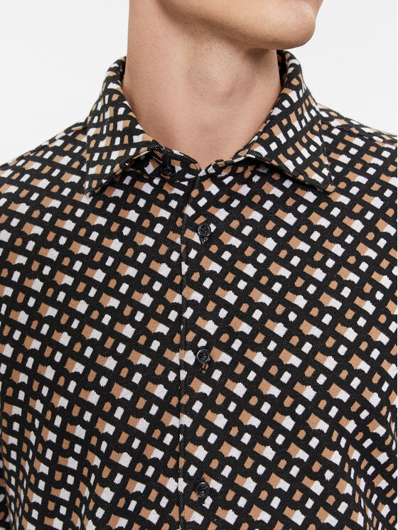 BOSS Boss Srajca C-Hal-Kent-C1-223 50508833 Bež Slim Fit