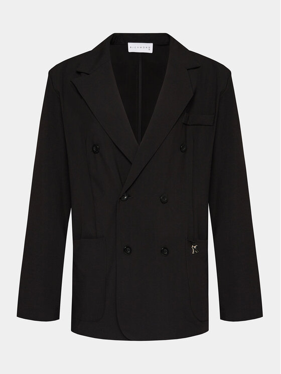 Richmond X Richmond X Παλτό μεταβατικό UMP24194GC Μαύρο Regular Fit