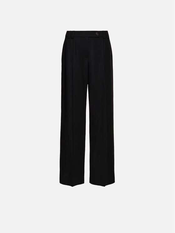 La Mania La Mania Spodnie garniturowe SELI Czarny Basic Fit