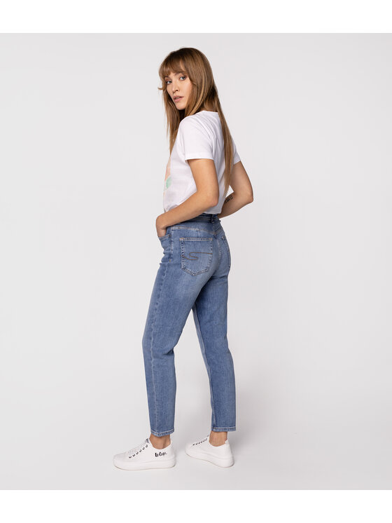 Lee Cooper Lee Cooper Jeansy MATEA Niebieski Mom Fit