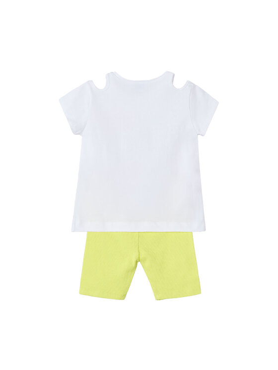 Mayoral Mayoral Komplekti kuuluvad t-särk ja šortsid 3708 Kollane Regular Fit