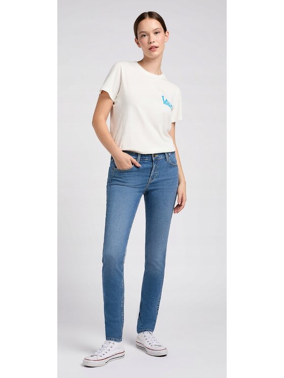 Lee Lee Jeansy Scarlett Niebieski Skinny Fit