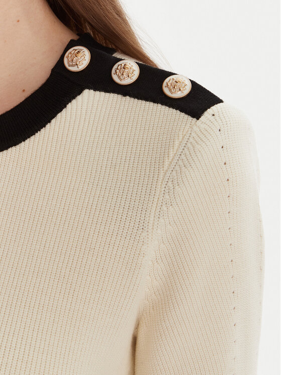 Gaudi Gaudi Vestito di maglia 521FD13009 Écru Regular Fit