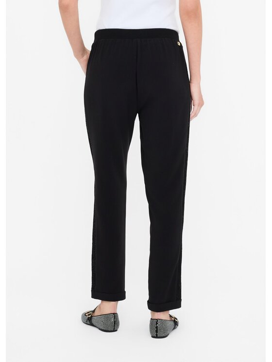 Liu Jo Liu Jo Pantaloni di tessuto TF5132TS423C3786 Nero Regular Fit