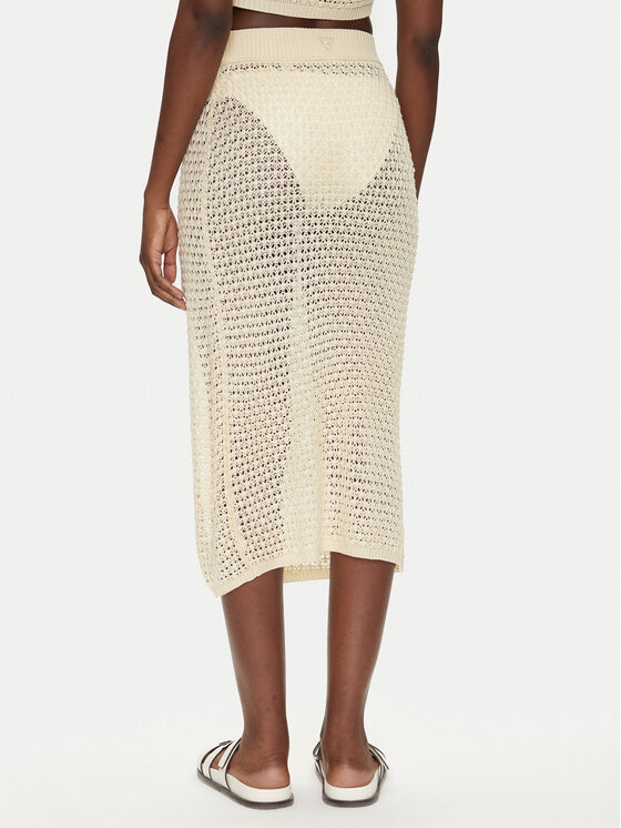 Guess Guess Midi krilo E5GD09 Z3N30 Écru Regular Fit