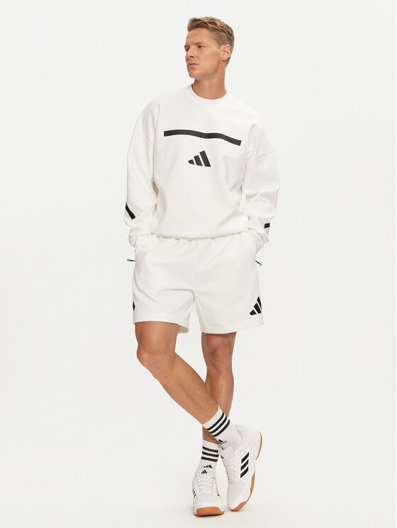 adidas adidas Športové kraťasy Z.N.E. JJ4893 Biela Regular Fit