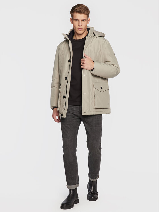 BOSS Boss Зимно яке Osiass 50477966 Бежов Regular Fit