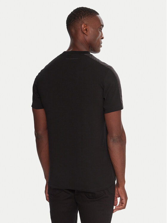 KARL LAGERFELD KARL LAGERFELD Tričko 755030 554235 Čierna Regular Fit