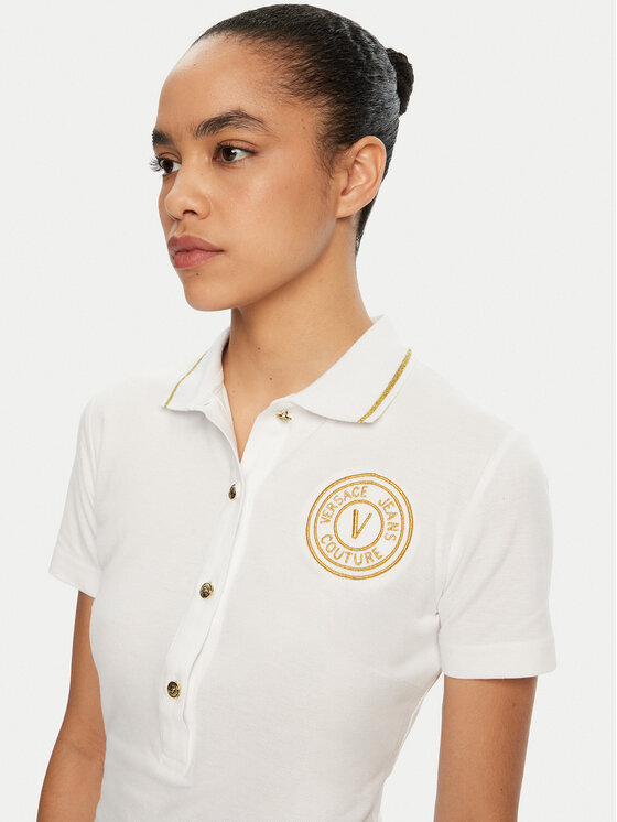 Versace Jeans Couture Versace Jeans Couture Sukienka codzienna 78HAOT01 Biały Regular Fit