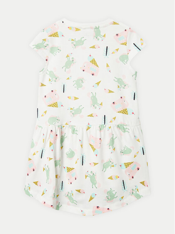 NAME IT NAME IT Kleid für den Alltag Vigga 13215107 Weiß Regular Fit