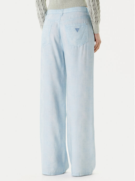 Guess Guess Текстилни панталони 176485 Син Slim Fit