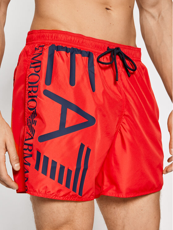 EA7 Emporio Armani EA7 Emporio Armani Плувни шорти 902000 1P737 02574 Червен Regular Fit
