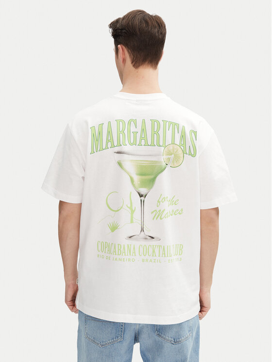 Only & Sons Only & Sons T-Shirt Cabana 22034380 Biały Relaxed Fit