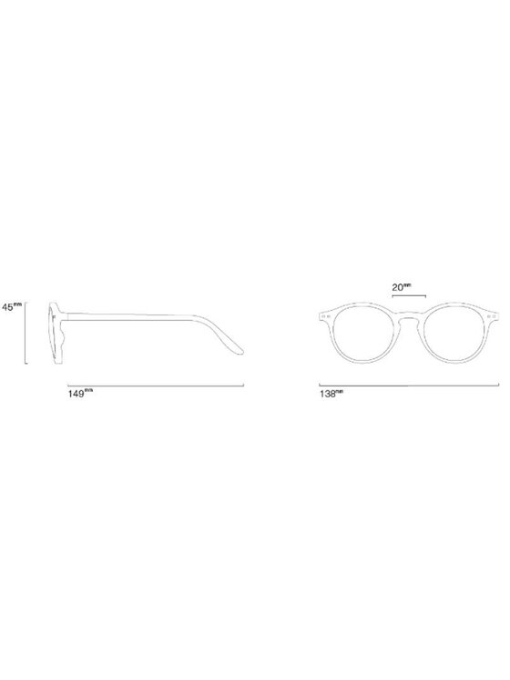 IZIPIZI IZIPIZI Okulary z filtrem blue light SLEEPING Brązowy