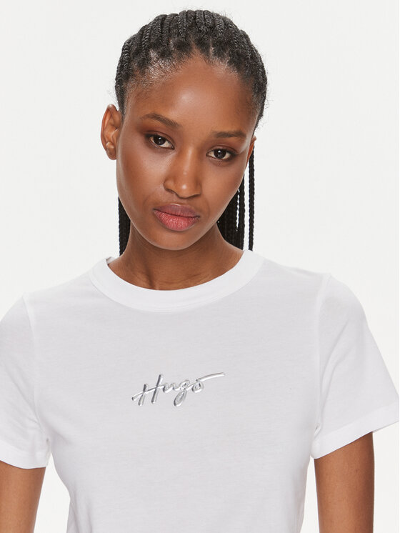 Hugo Hugo T-Shirt Classic 50508289 Biały Regular Fit