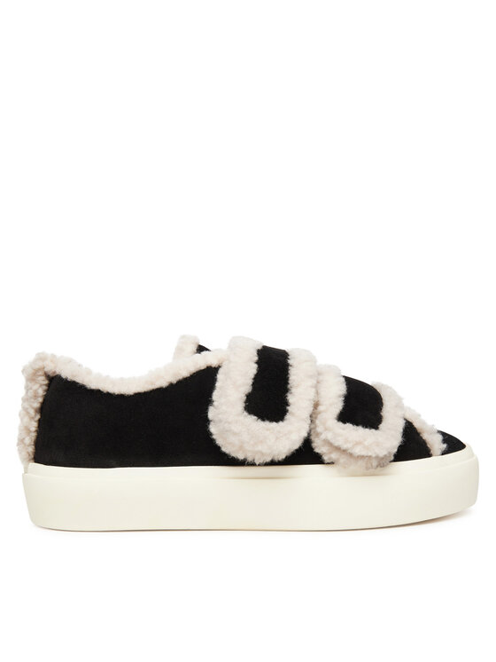 Inuikii Inuikii Snīkeri Shearling Low Velcro 1001.001.0231 Melns