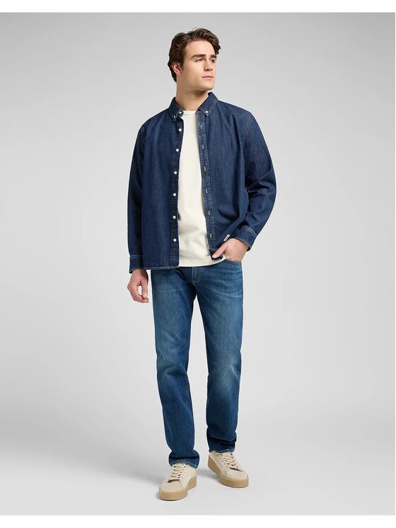 Lee Lee camicia di jeans 112370477 Blu Relaxed Fit