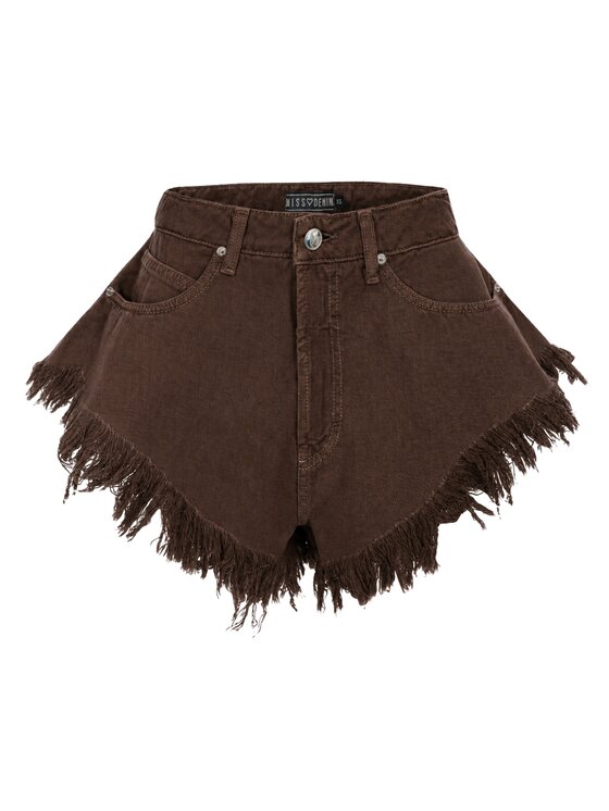 MissDenim MissDenim Szorty jeansowe Skorts Brązowy Regular Fit