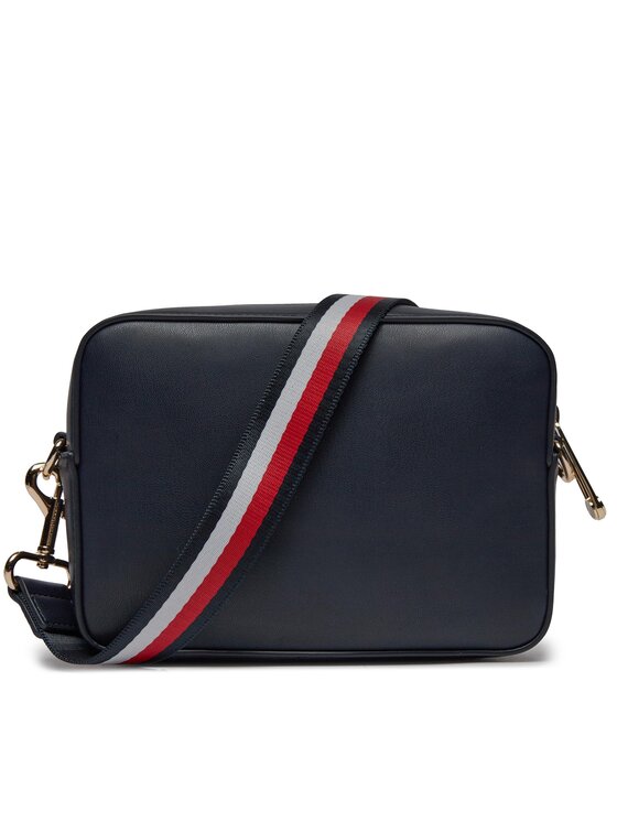 Tommy Hilfiger Tommy Hilfiger Дамска чанта Iconic Tommy Camera Bag Corp AW0AW15864 Тъмносин
