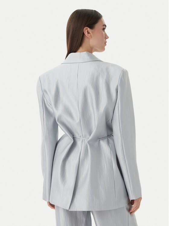 Eleh Eleh Sacou SS260402 Albastru celest Relaxed Fit