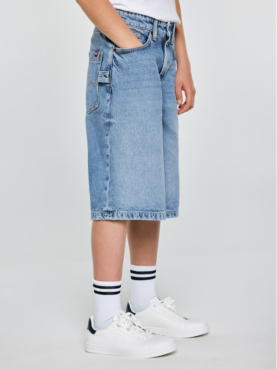 BIG STAR BIG STAR Szorty jeansowe ANDYS Niebieski Loose Fit