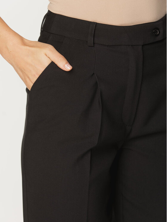 Willsoor Willsoor Spodnie damskie 67842 Czarny Straight Leg