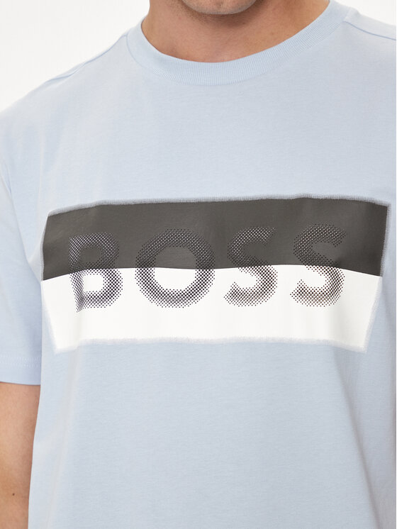 BOSS Boss T-krekls Tee 9 50512998 Zils Regular Fit