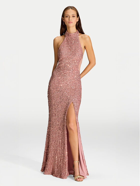 Hey Kyla Hey Kyla Večerní šaty 5AJ006HK Růžová Slim Fit