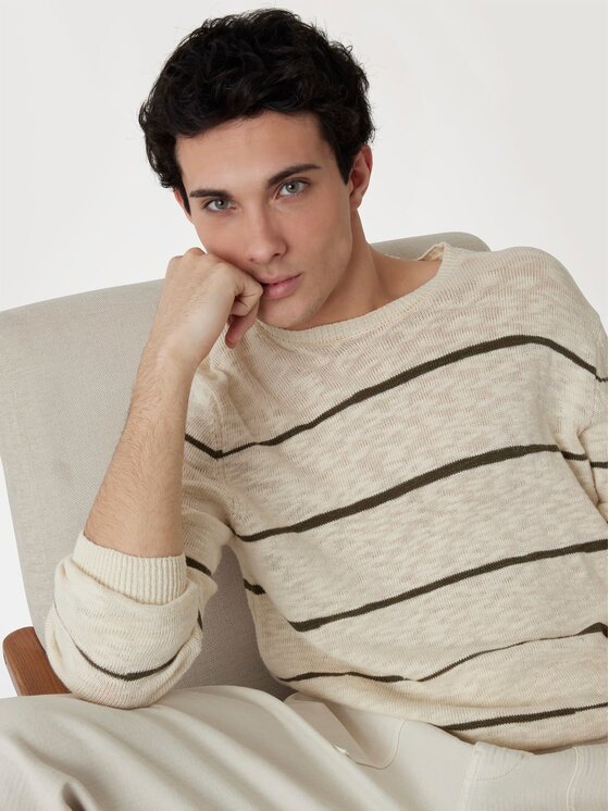 Guess Guess Sweter 174533 Beżowy Classic Fit