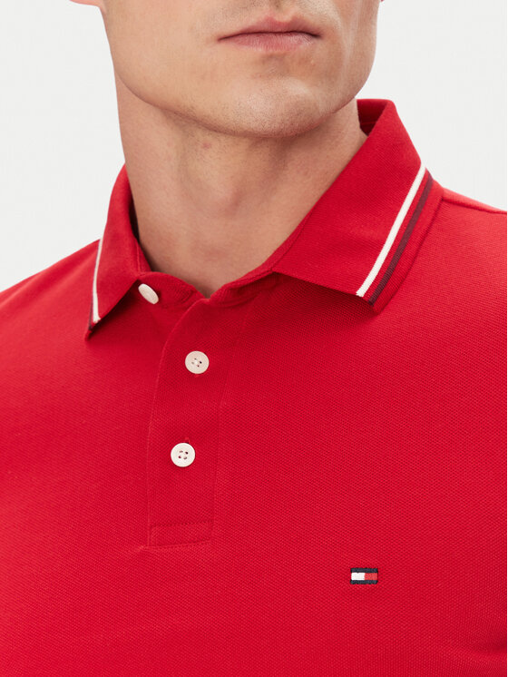 Tommy Hilfiger Tommy Hilfiger Polokošile Seasonal MW0MW39993 Červená Slim Fit