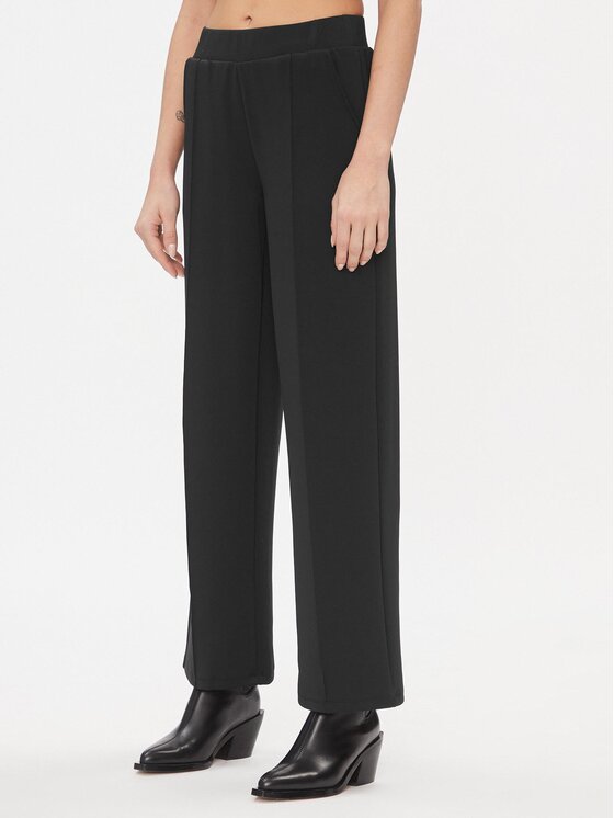 Vero Moda Bavlnené nohavice 10296830 Čierna Relaxed Fit
