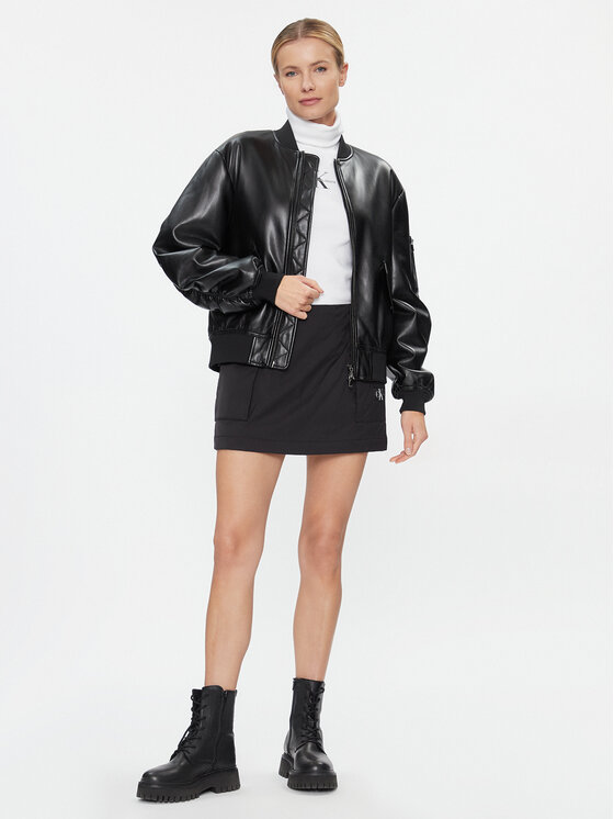 Calvin Klein Jeans Calvin Klein Jeans Cпідниця-міні Light Padded Cargo Skirt J20J222620 Чорний Regular Fit
