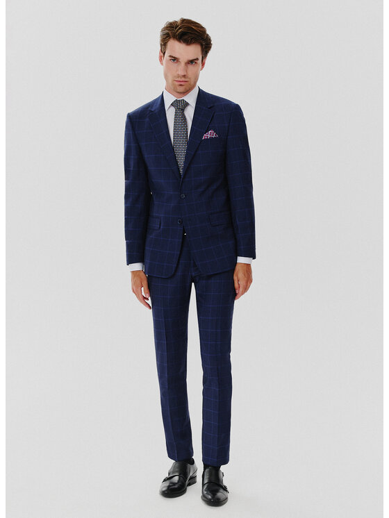 Pako Lorente Pako Lorente Marynarka P24SF-3G-014 Granatowy Slim Fit