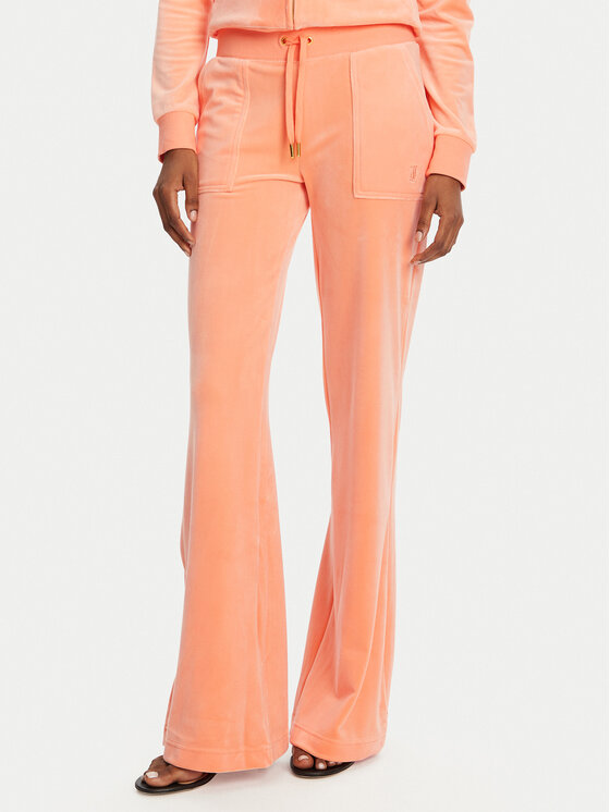 Juicy Couture Juicy Couture Teplákové kalhoty Layla JCSEBJ001 Oranžová Flared Leg