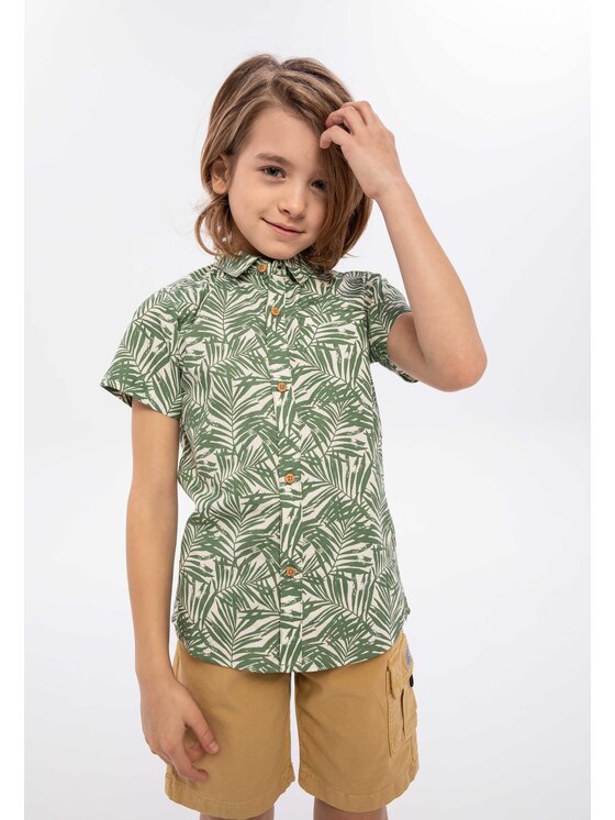 minoti minoti T-Shirt hawaii 7 Khaki Regular Fit