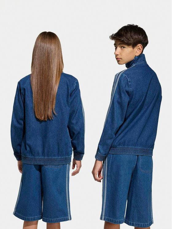 adidas adidas Дънково яке Firebird KE2849 Син Loose Fit