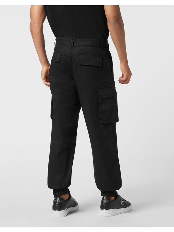 PHILIPP PLEIN PHILIPP PLEIN Spodnie cargo 26125 Czarny Cargo Fit