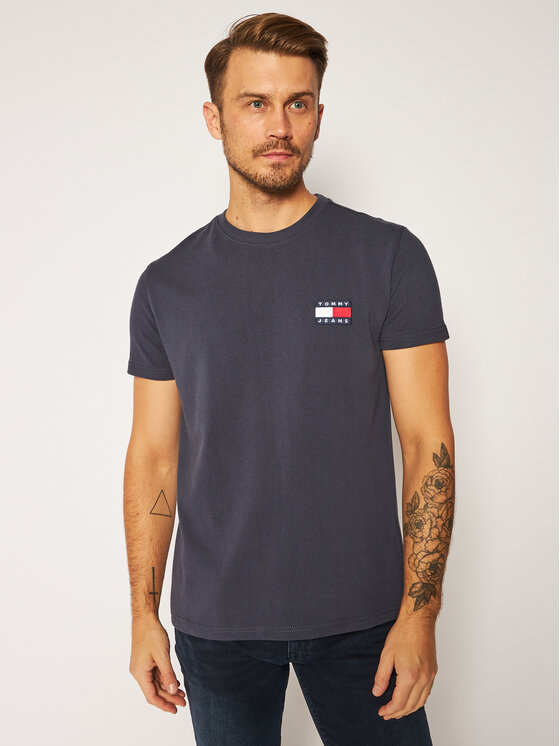 Tommy Jeans Póló DM0DM06595 Sötétkék Regular Fit • Modivo.hu